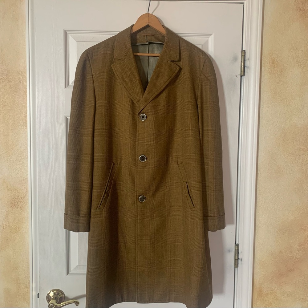 Vintage Zepel glen check overcoat